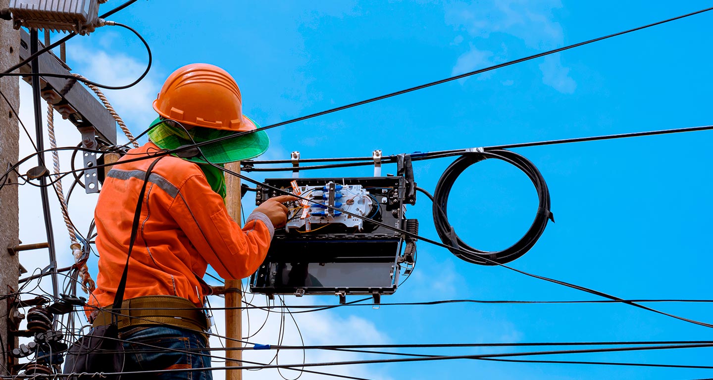 Infraestructura para fibra óptica