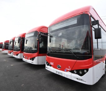 Line of electric buses