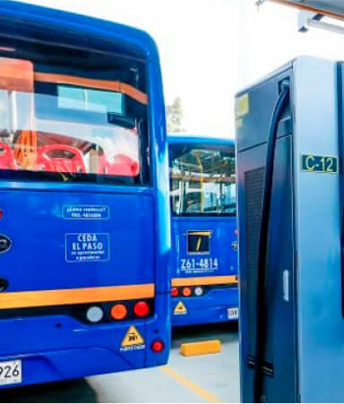 Carregamento elétrico de ônibus