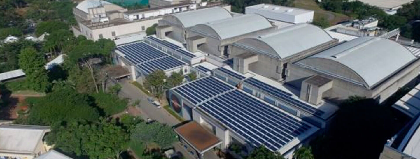 Placas solares instaladas no Studio Globo