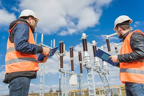 Dos funcionarios Enel, Generando soluciones  Enel X a tu empresa