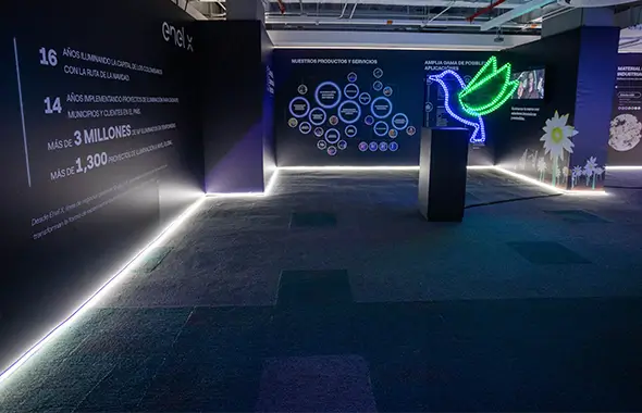 Showroom de Enel X sobre el Iluminación de Temporada.