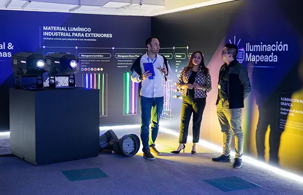 Showroom de Enel X sobre el Iluminación de Temporada.