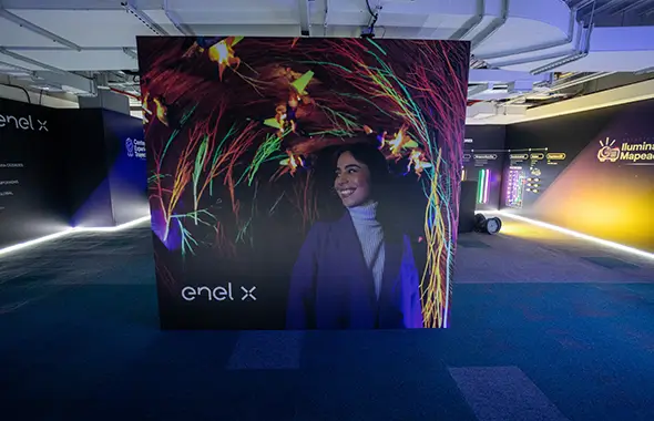 Showroom de Enel X sobre el Iluminación de Temporada.