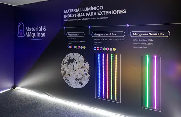 Showroom de Enel X sobre el Iluminación de Temporada.