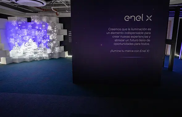 Showroom de Enel X sobre el Iluminación de Temporada.