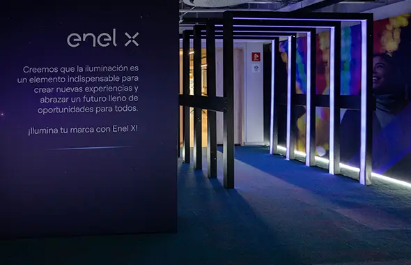 Showroom de Enel X sobre el Iluminación de Temporada.