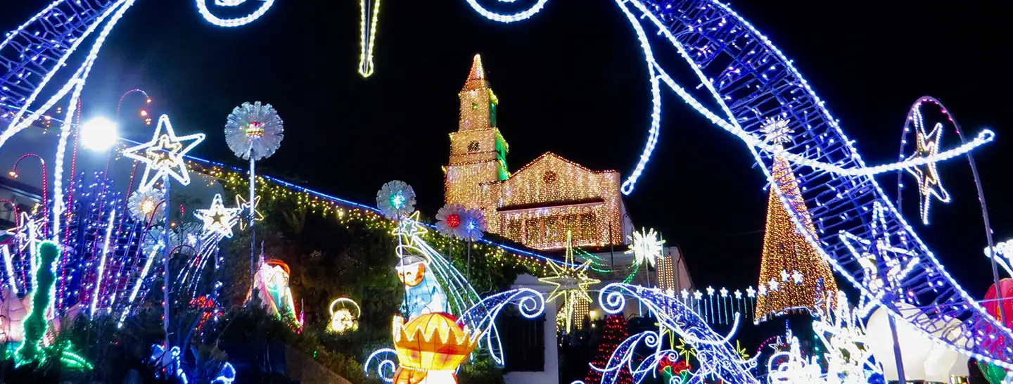 Iluminación navideña durante diciembre en Bogotá con el apoyo de Enel X.