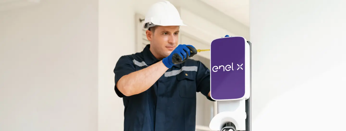 Cargador de vehículos eléctricos Enel X