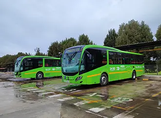Bus verde de transmilenio- Enel X