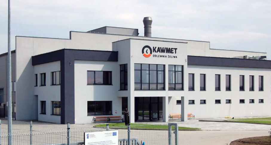 Exterior of the KAWMET industrial manufacturing facility