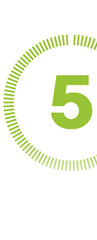 Numero 5 stilizzato
