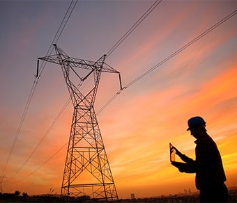 Traliccio al tramonto