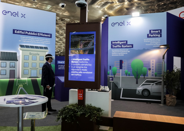 visuale dello stand di Enel X ad ANCI