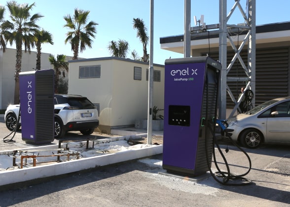JuicePump in un parcheggio