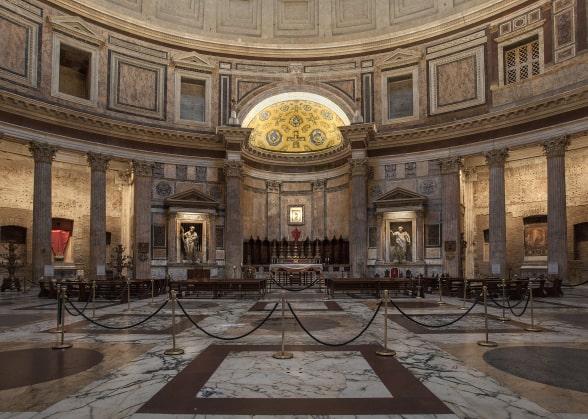 Vista interna di una chiesa