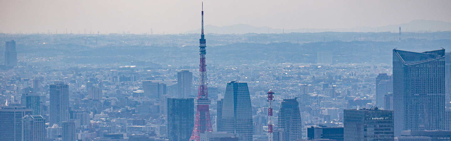 スカイツリーから見た東京タワー