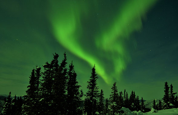 イエローナイフのオーロラ