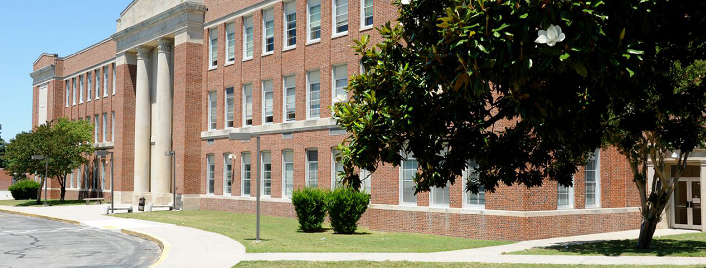 Brick school building