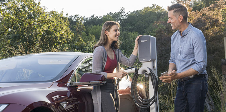 people using JuiceBox home EV charger
