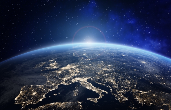 view of earth from space