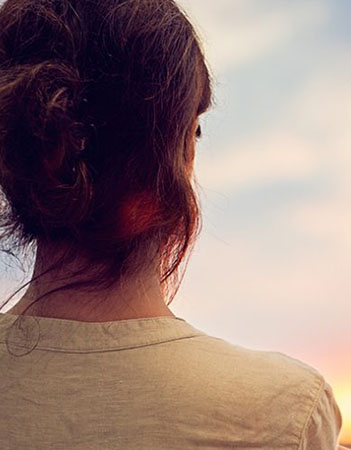 Woman looking into the distance