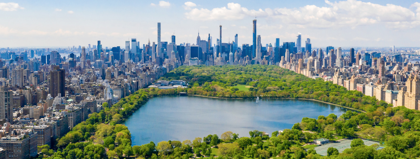 Aerial view of New York's Central Park