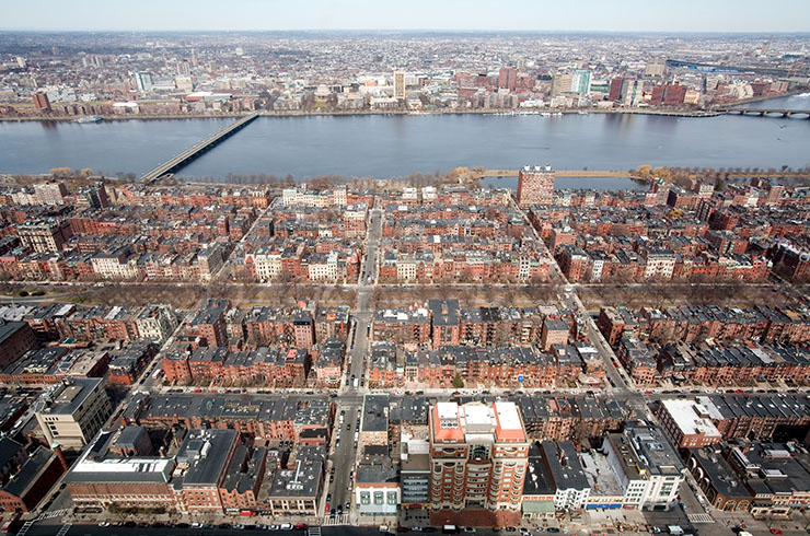 Boston from above