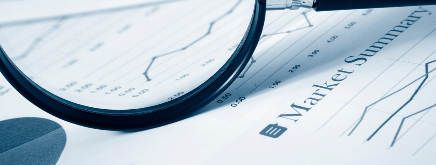 Magnifying glass over Market Summary