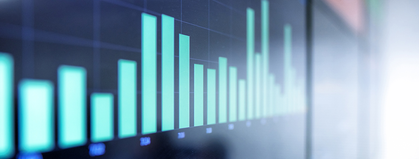 Bar graphs depicting energy data on a computer screen