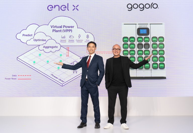 Enel X Taiwan director Roger Chen, Gogoro funder and CEO, Horace Luke